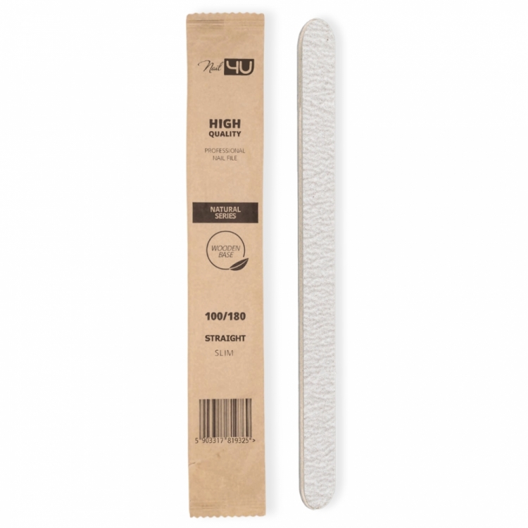 INNOWACYJNY! Pilnik Slim NATURAL prosty 100/180 (komplet 50 sztuk)